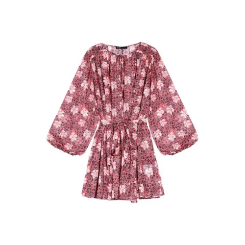 Maje Floral print Tied waist Minidress