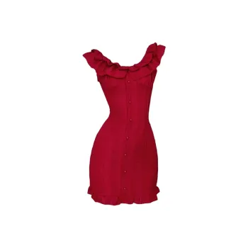 JOSR Sleeveless Dresses Women's Red