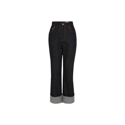 Alexander McQueen Jeans Women's Blue Gray