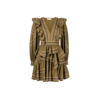 Ulla Johnson Anais Embroidered Evening Dress