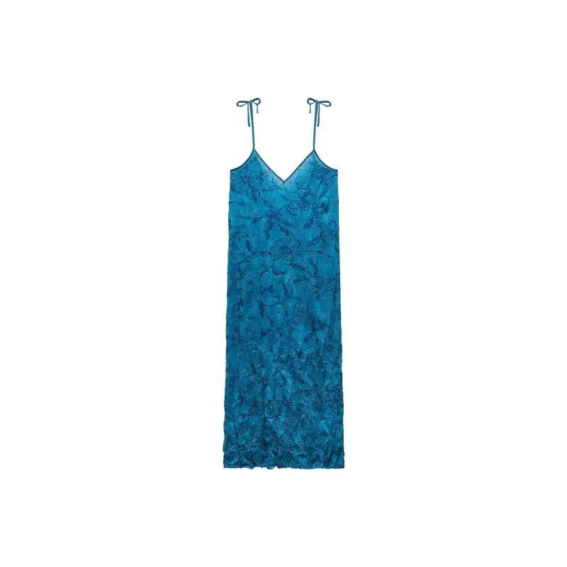 ZARA Slip Dresses Women's Medium Blue Green-0