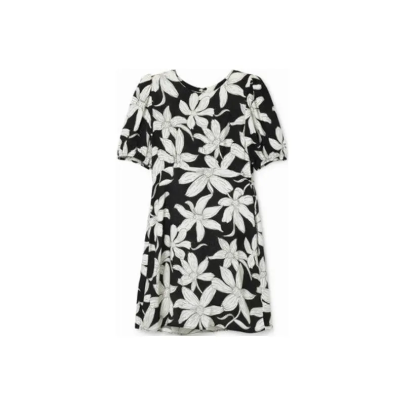 Desigual Short Sleeved Dress Women's Black-0