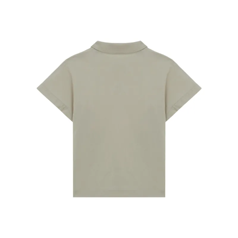 THE NORTH FACE Polo Shirt Women's Gray Beige-1