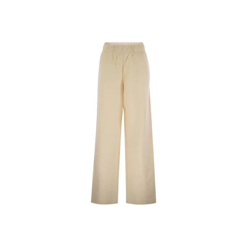Moncler Knitted Sweatpants Women's Beige-0