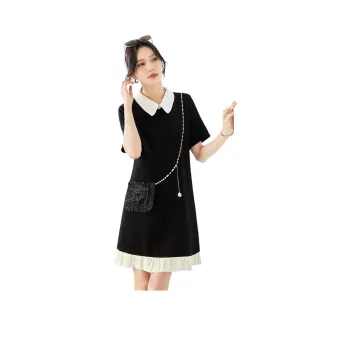 TERRE BLEUE SS24 Short-Sleeved Dresses Women's Black