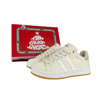 Rongchuan Slip Resistant, Abrasion Resistant, Lightweight, Breathable Low Top Skateboard Shoes Unisex Beige