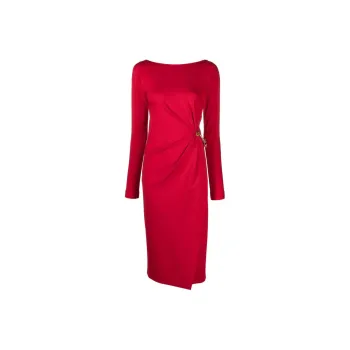 MOSCHINO SS24 Long-Sleeved Dresses Women's Red