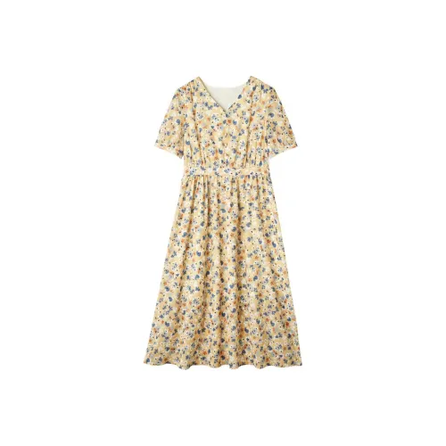 Dme Short-Sleeved Dresses Women's Yellow