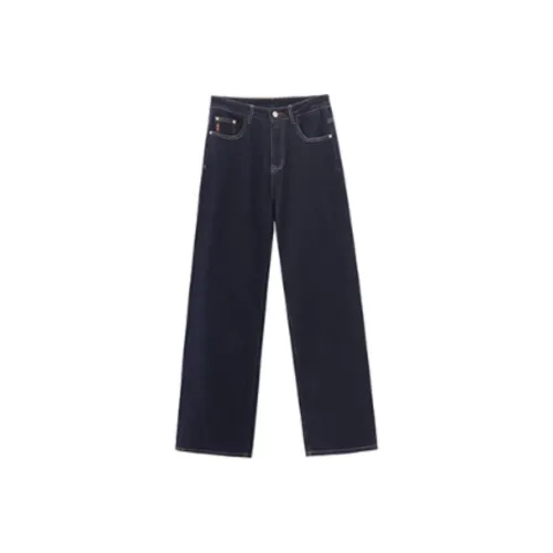 REAL EASY Jeans Women's Normal Washed Blue