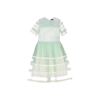 Burberry Short Sleeved Dress Women's Mint Green