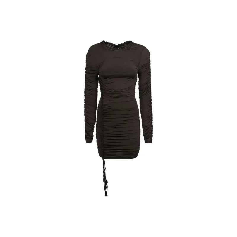 Rotate Slinky Ruffle Mini Dress-0