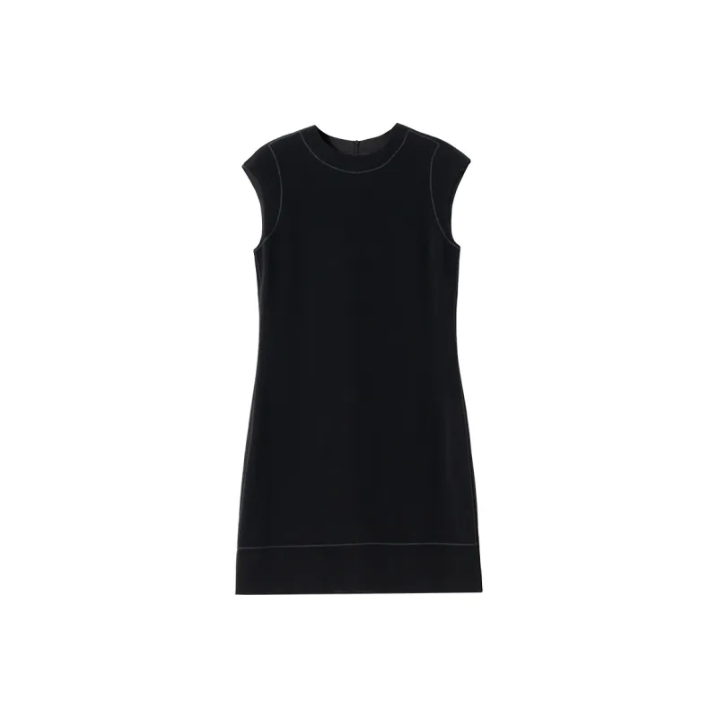 SOON FLOWER Sleeveless Dress Women's Black-0