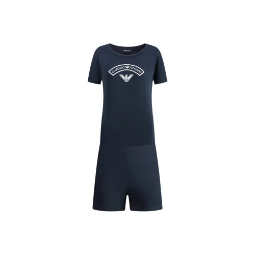 EMPORIO ARMANI Casual Suit Women's Navy Blue