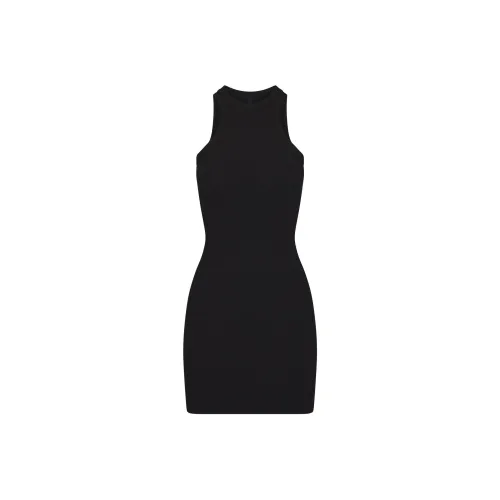 SKIMS SOFT LOUNGE TANK MINI DRESS Sleeveless Dress Women's ONYX/Onyx