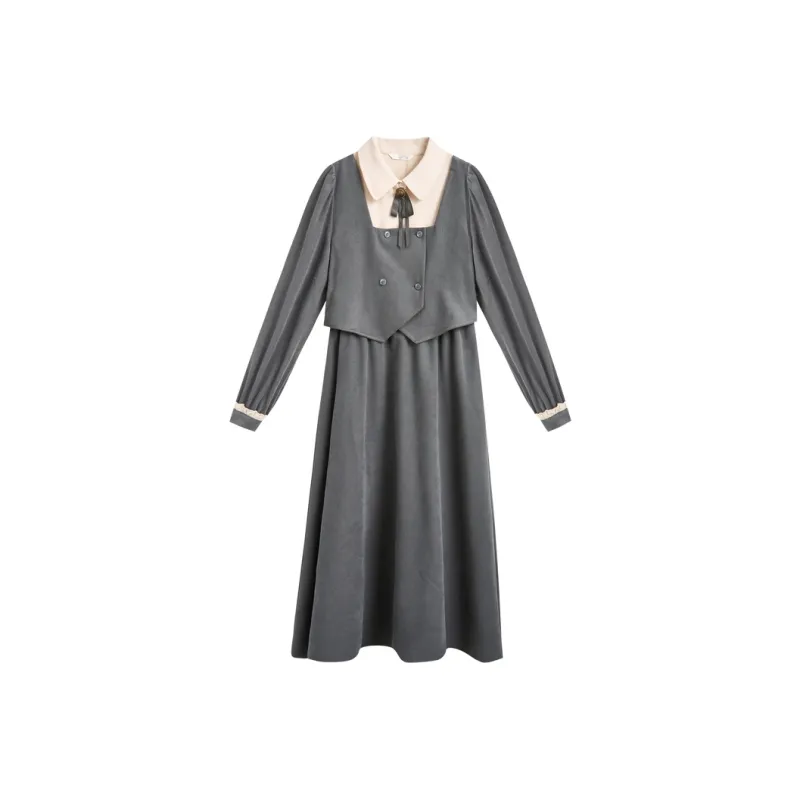 ZIHAN Long-Sleeved Dresses Women's-2