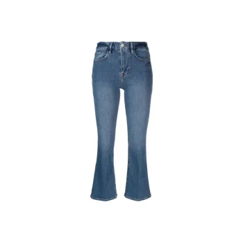 FRAME Le Mid Rise Cropped Jeans