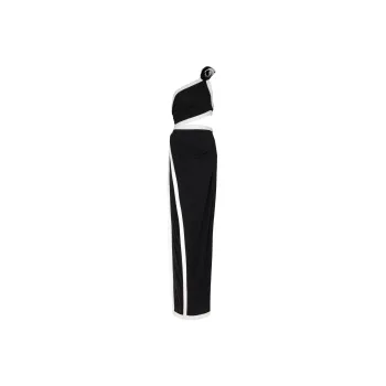 BALMAIN Cut out Asymmetric Gown