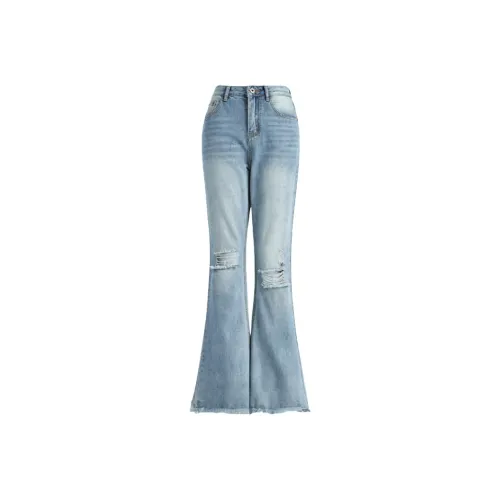 YGPRW Jeans Women's Light Blue