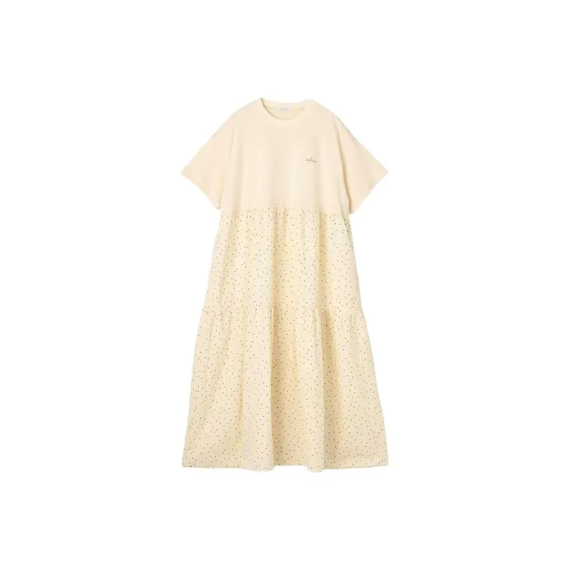 FREAK'S STORE Short Sleeved Dress Women's Ecru-0