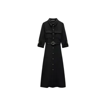 ZARA Long Sleeved Dresses Women's Black