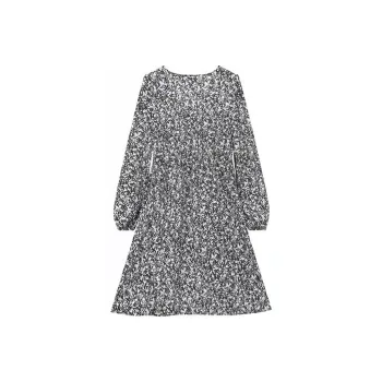 Lagogo Long-Sleeved Dresses Women's Mixed Color