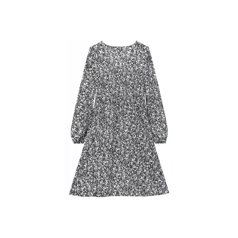 Lagogo Long-Sleeved Dresses Women's Mixed Color-0