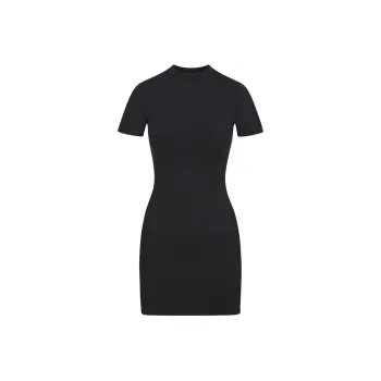 Skims Short Sleeved Dresses Women's Black