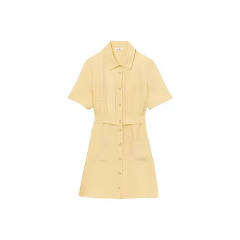 Sandro Short-Sleeved Dresses Women's Yellow