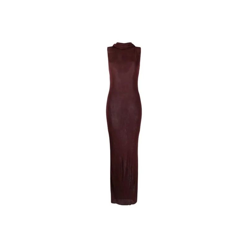 SAINT LAURENT Sleeveless Hooded Dress-0