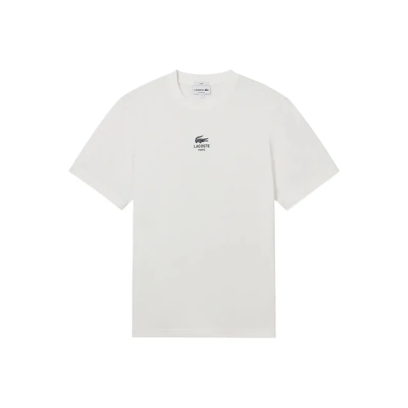 LACOSTE Signature print T shirt-0