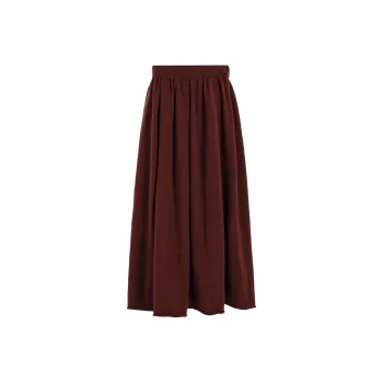 Yohji Yamamoto Y's FW24 Knit Long Skirt Women's Burgundy