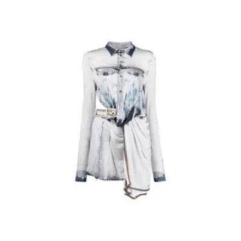 DIESEL Long-Sleeved Dresses Women's Blue