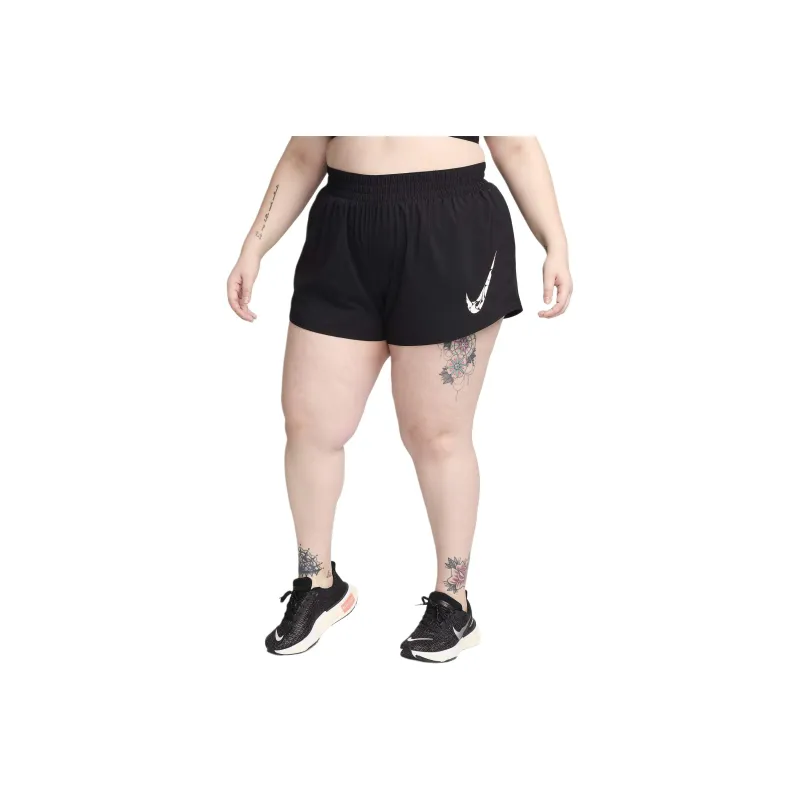 Nike Dri-Fit Rise 365 One Swoosh Casual Shorts Women's Black-0
