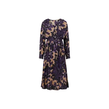 HUGO BOSS Tied waist Floral print Dress