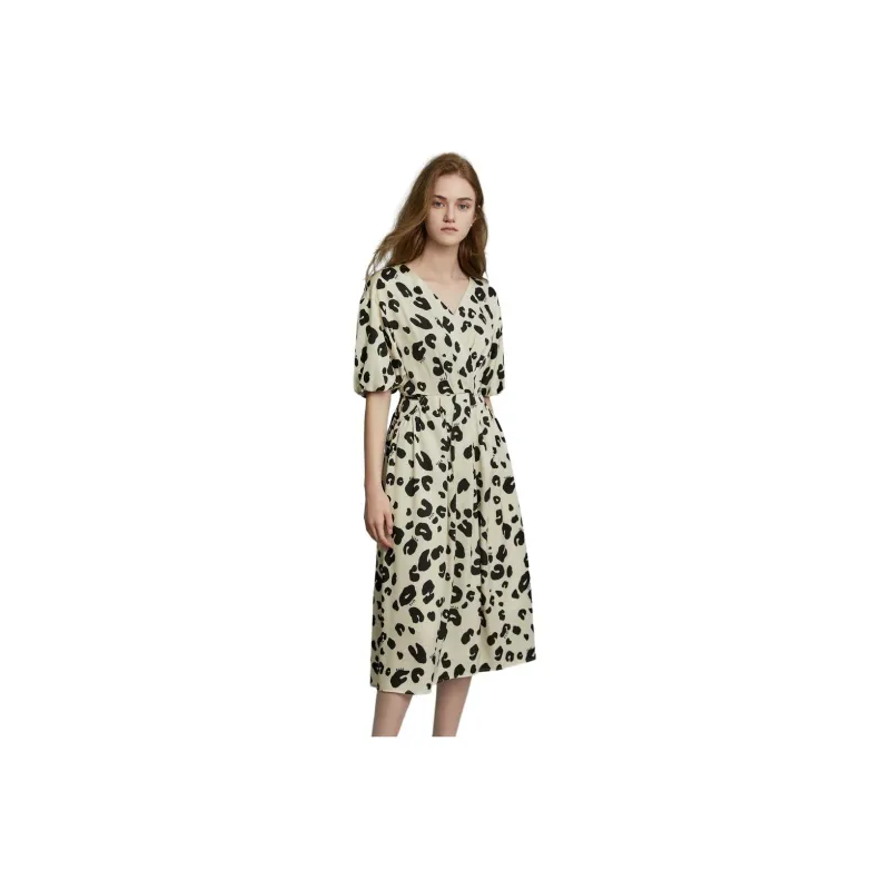 ELLE Short Sleeved Dress Women's-1