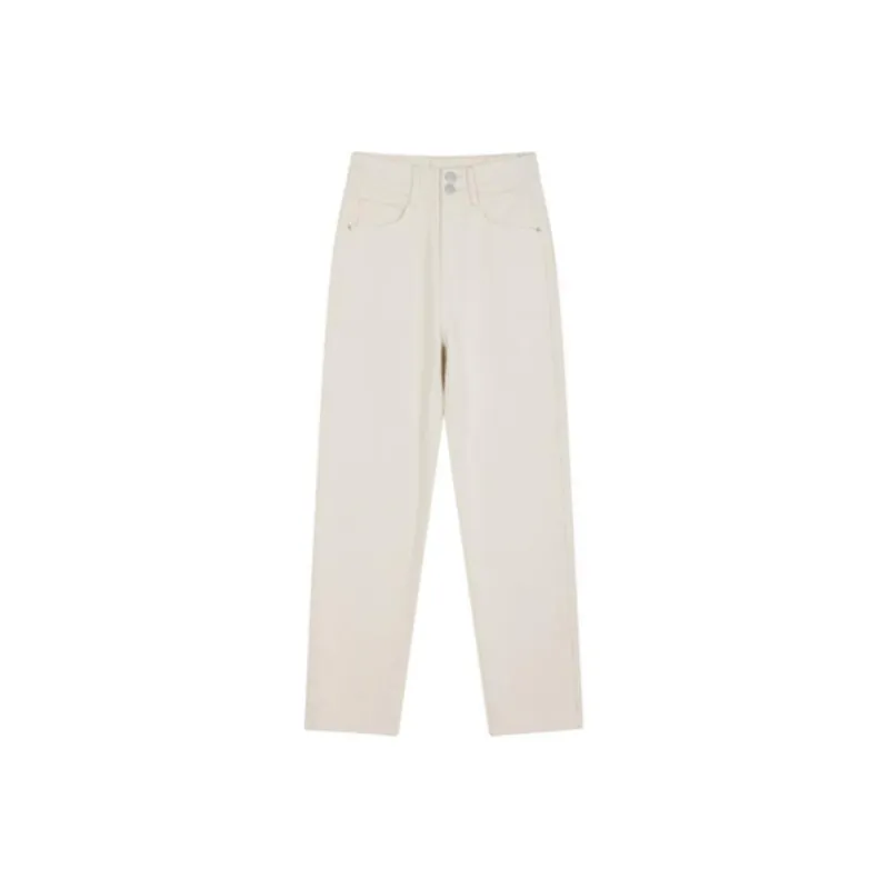 Mo Han Yi Mei Jeans Women's Ecru-0