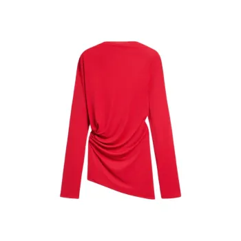 Jacquemus Draped Long Sleeved Mini Dress