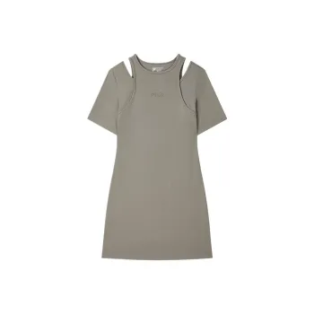 FILA ORIGINALE Short-Sleeved Dresses Women's Bean Green Brown