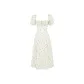 Ivory White Print