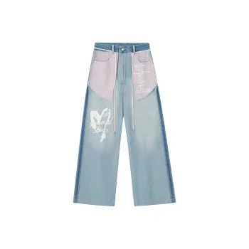 YINLEI Jeans Unisex Light Blue