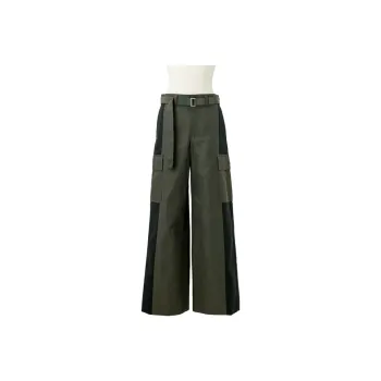 Sacai SS25 Cargo Pants Women's Dark Green