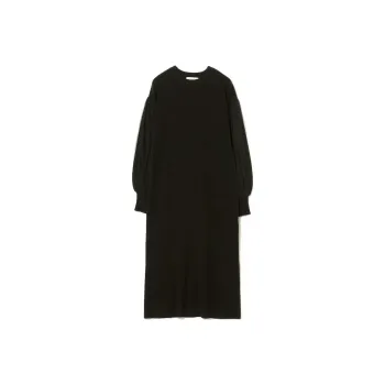 Beams Long Sleeved Dress Women's Black