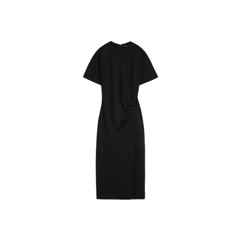 ZARA Short Sleeved Dresses Women's Black-0