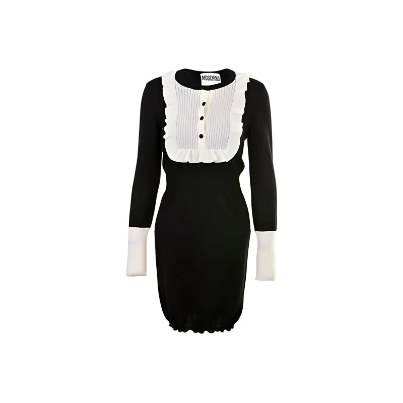 MOSCHINO Long Sleeved Dresses Women's Black-0