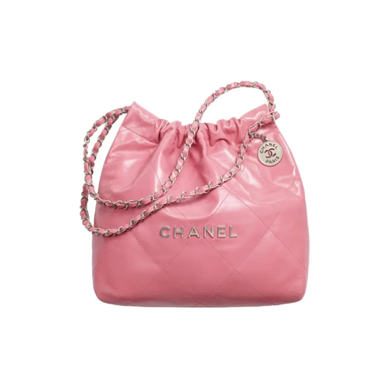 CHANEL 22Bag Cow Leather Tote Bag, Shopping Bag, Handbag, Shoulder Bag, Crossbody Bag Trumpets Women's Pink-0