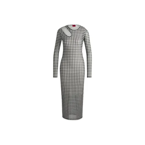 HUGO BOSS Long-Sleeved Dresses Women's Black