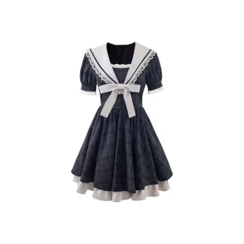 Incolore Short Sleeved Dresses Women's Gray Dresses