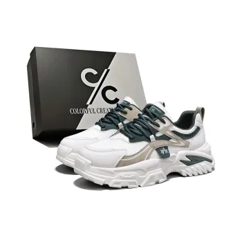 Colorful Creations Height Increasing Abrasion Resistant Lightweight Slip Resistant Low Top Chunky Sneakers Men's
