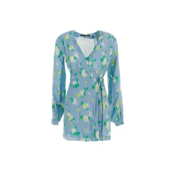 Rotate Long-Sleeved Dresses Women's Blue