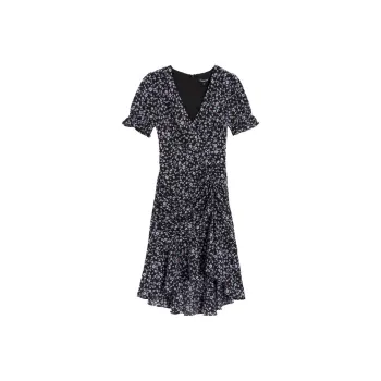 Bebe Short Sleeved Dresses Women's Floral Black
